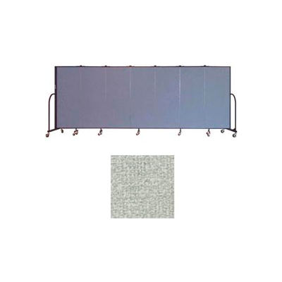 Screenflex 7 Panel Portable Room Divider, 5'H x 13'1"L, Vinyl Color: Mint