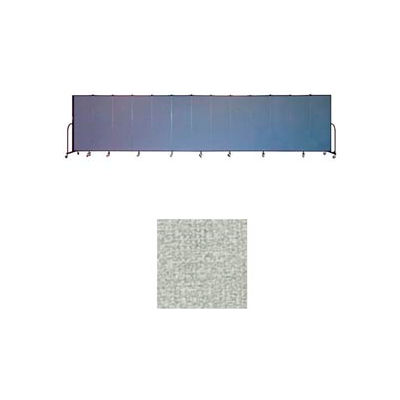 Screenflex 13 Panel Portable Room Divider, 6'H x 24'1"W, Vinyl Color: Mint