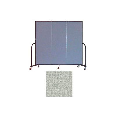 Screenflex 3 Panel Portable Room Divider, 6'H x 5'9"W, Vinyl Color: Mint