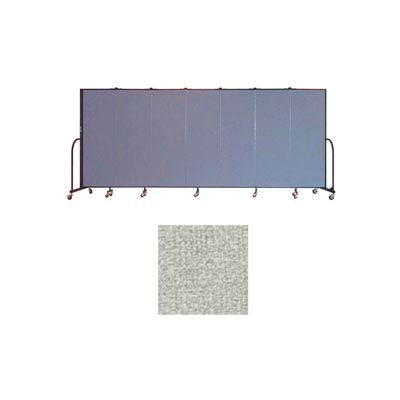 Screenflex 7 Panel Portable Room Divider, 6'H x 13'1"W, Vinyl Color: Mint