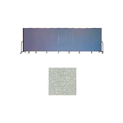 Screenflex 11 Panel Portable Room Divider, 6'8"H x 20'5"W, Vinyl Color: Mint
