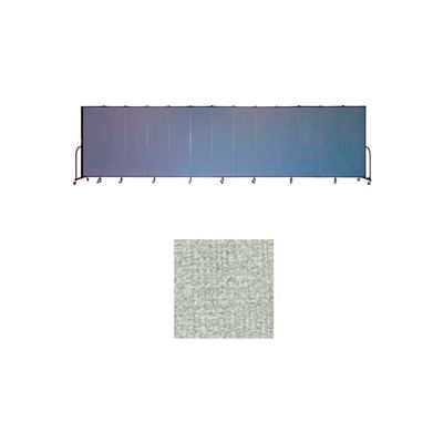 Screenflex 13 Panel Portable Room Divider, 6'8"H x 24'1"L, Vinyl Color: Mint