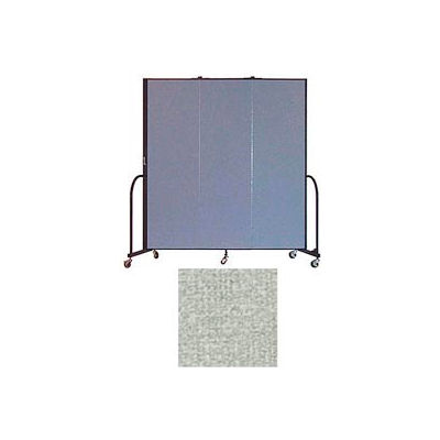 Screenflex 3 Panel Portable Room Divider, 6'8"H x 5'9"W, Vinyl Color: Mint