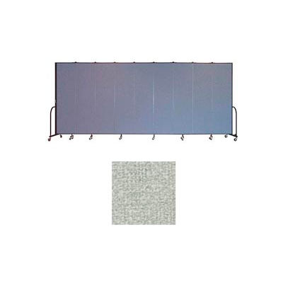 Screenflex 11 Panel Portable Room Divider, 7'4"H x 20'5"L, Vinyl Color: Mint