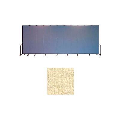Screenflex 11 Panel Portable Room Divider, 8'H x 20'5"L, Vinyl Color: Hazelnut
