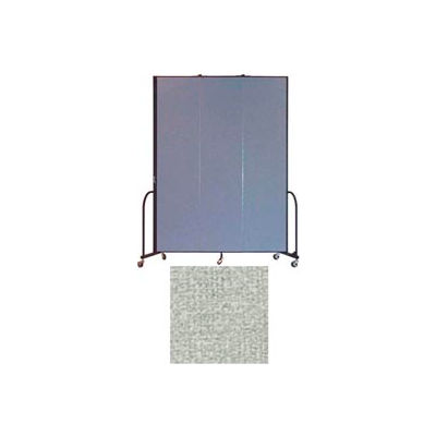Screenflex 3 Panel Portable Room Divider, 8'H x 5'9"L, Vinyl Color: Mint