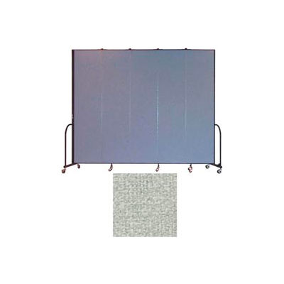 Screenflex 5 Panel Portable Room Divider, 8'H x 9'5"L, Vinyl Color: Mint