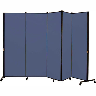 Healthflex Portable Medical Privacy Screen, 5-Panel, Lake