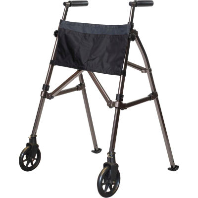 Stander 4300-BW EZ Fold N' Go Walker, Black Walnut