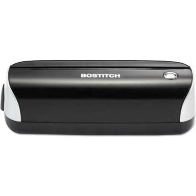 Stanley Bostitch® Electric Three-Hole Punch, 12 Sheet Capacity, Black