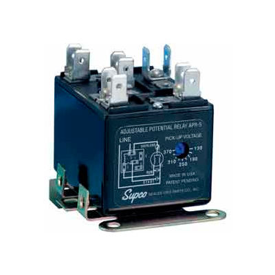 Relays and Sequencers | Relays | Supco Adjustable Potential Relay - Pkg ...