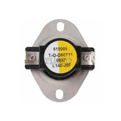 General Purpose Thermostat Opens 140°F, Closes 120°F