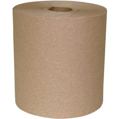 1-Ply Hard Wound Roll Towel Natural- 800', 6 Rolls/Case