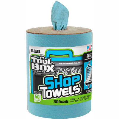 Toolbox® Z400 Blue Shop Towel Refill, 200 Sheets/Refill, 6 Refills/Case 55207
