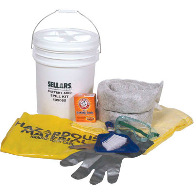 EverSoak® Battery Acid Spill Kit, 6.5 Gallon Capacity, 1 Spill Kit/Case
