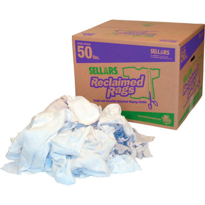 Reclaimed Rags - White Fleece, 50 Lbs.