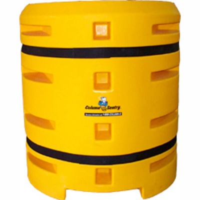 Column Sentry® Column Protector, 18"x 18" Square Opening, 38" O.D. x 42"H, Yellow