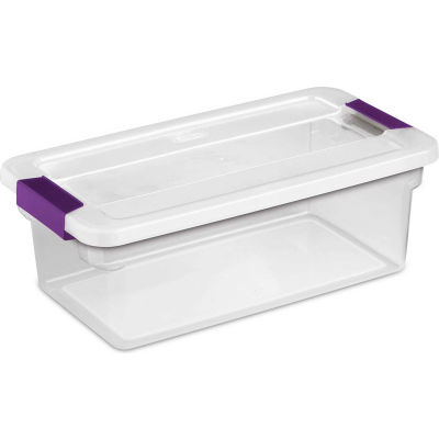 Sterilite Clearview Storage Box With Latched Lid 17511712 - 6 Qt. 14-1  