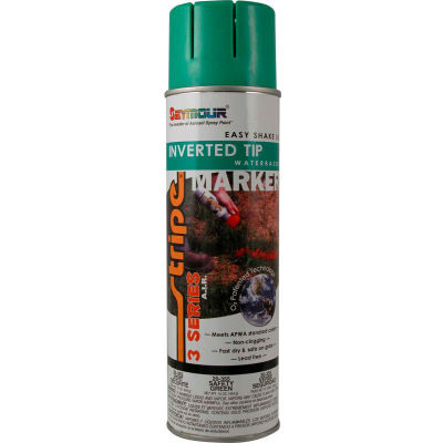 Stripe® 3-Series Street & Utility Marking Paint 20 oz. Safety Green 20-355, 12/Case