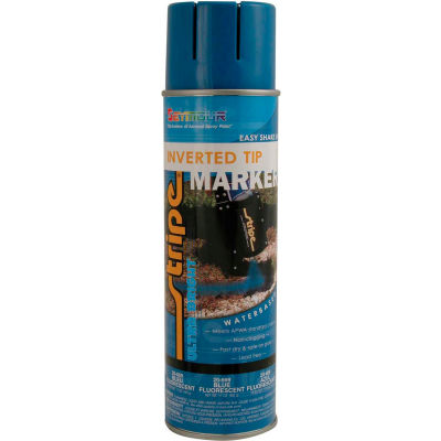 Stripe® Waterbase Street & Utility Marking Paint 20 oz. Blue Fluorescent 20-669, 12/Case