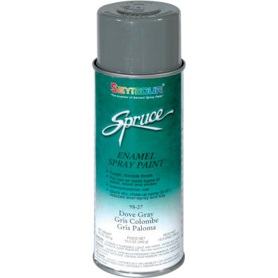 Spruce General Use Spray Paint 16 Oz. Dove Gray 12 Cans/Case - 98-27 ...