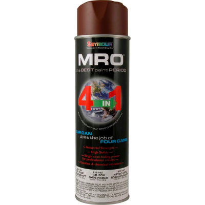 MRO Industrial Primer 20 Oz. Red Oxide Primer 6 Cans/Case - 620-1407