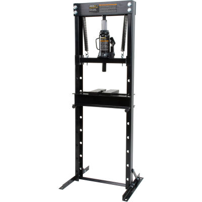 Omega 12 Ton Shop Press W/ Bottle Jack - 60120