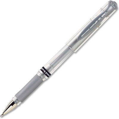 Sanford® Uni-ball Gel Impact Metallic Ink Pen, 1.0mm, Smooth Grip, Metallic Silver Ink