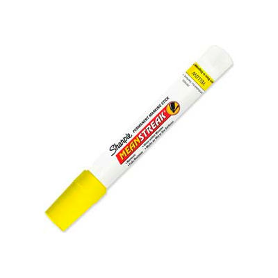 Sharpie® Mean Streak Permanent Marking Stick, Bullet Point, Yellow Ink