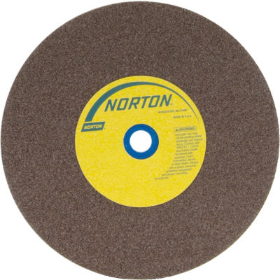 Norton 07660788285 Gemini Bench and Pedestal Wheel 8" x 1" x 1" 60 Grit Aluminum Oxide