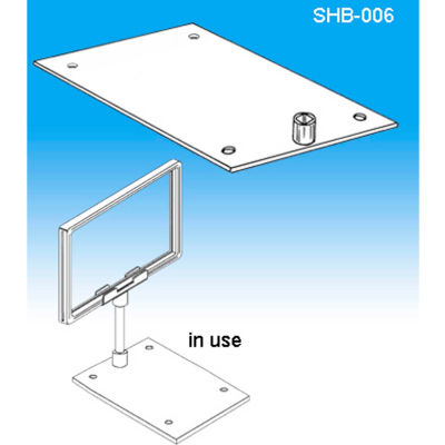 Single Stem Shovel Base, White