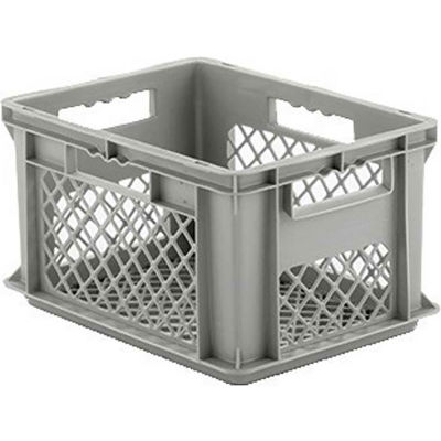 SSI Schaefer Euro-Fix Mesh Container EF4223 - 16" x 12" x 9", Gray - Pkg Qty 12