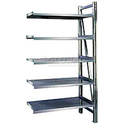 Steel Pick Shelving, 5 Level, Single, Straight, 78"H x 50"W x 32"D, Add-On