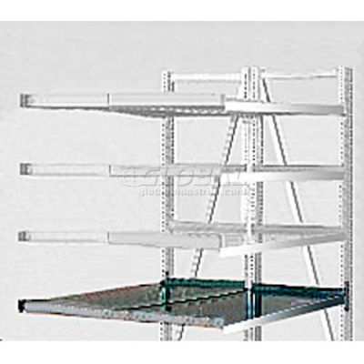 Steel Pick Shelf Kit, Double, Straight/Straight, 50"W x 48"D