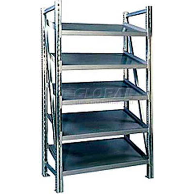 Steel Pick Shelving, 5 Level, Single, Tilt, 78"H x 50"W x 24"D, Starter