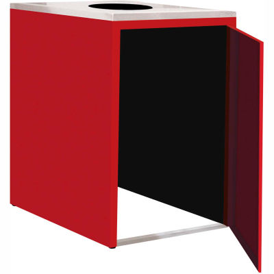 Single Recycle Cabinet - 30"W x 27-3/4"D x 39-15/32"H (Carmine Red)