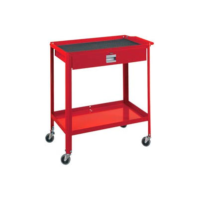 Technician Cart- 29-1/4"W x 18-1/4"D x 34"H-Carmine Red