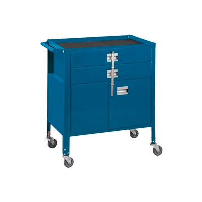 Deluxe Technician Cart-Portable Cart, 29-1/4"W x 18-1/4"D x 34"H-Monaco Blue