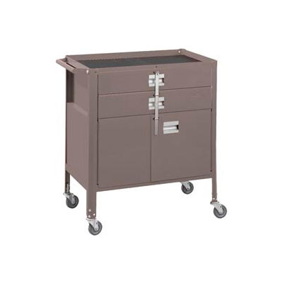 Deluxe Technician Cart-Portable Cart, 29-1/4"W x 18-1/4"D x 34"H-Pewter Grey
