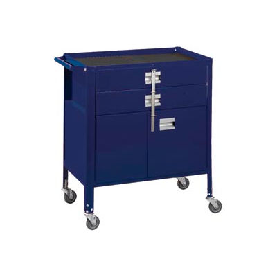 Deluxe Technician Cart-Portable Cart, 29-1/4"W x 18-1/4"D x 34"H-St.Louis Blue