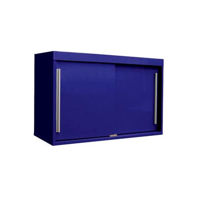 48" Sliding Door Upper Cabinet-48"W x 15"D x 30"H-St.Louis Blue