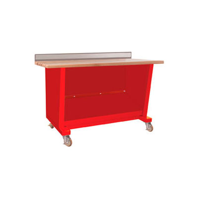 Custom® Series-Portable, Hardwood Maple Top, open-Carmine Red