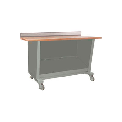 Custom® Series-Portable, Hardwood Maple Top, open-Sebring Grey