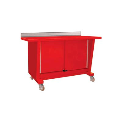 Custom® Series-Portable, Steel Top, 2 Doors-Carmine Red