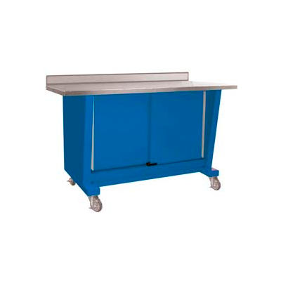 Custom® Series-Portable, Stainless Steel Top, 2 Doors-Monaco Blue