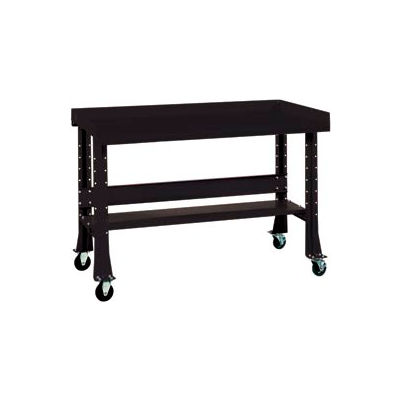 Shureshop® Mobile Automotive Workbench - Steel - 60"W x 29"D - Gloss Black