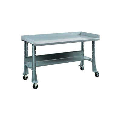 Shureshop® Mobile Automotive Workbench - Steel - 72"W x 29"D - Sebring Grey