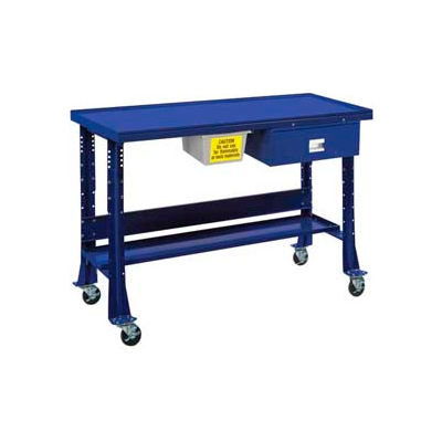 Oversized Tear-Down/Fluid Containment Bench-Portable, 60"W x 32"D-St.Louis Blue