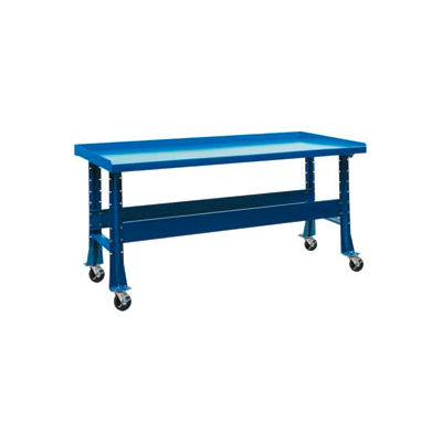 Trans Max Bench-Portable, Steel Top, 73-1/2W x 34-1/4"D-Monaco Blue