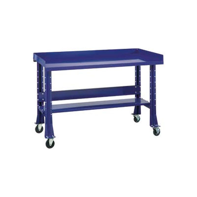 Shureshop® Mobile Automotive Workbench - Stainless Steel - 72"W x 29"D - St. Louis Blue